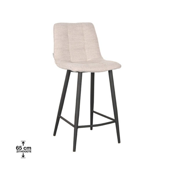 LABEL51 Barkruk Jelt - Naturel - Boucle - Zithoogte 66 Boucle