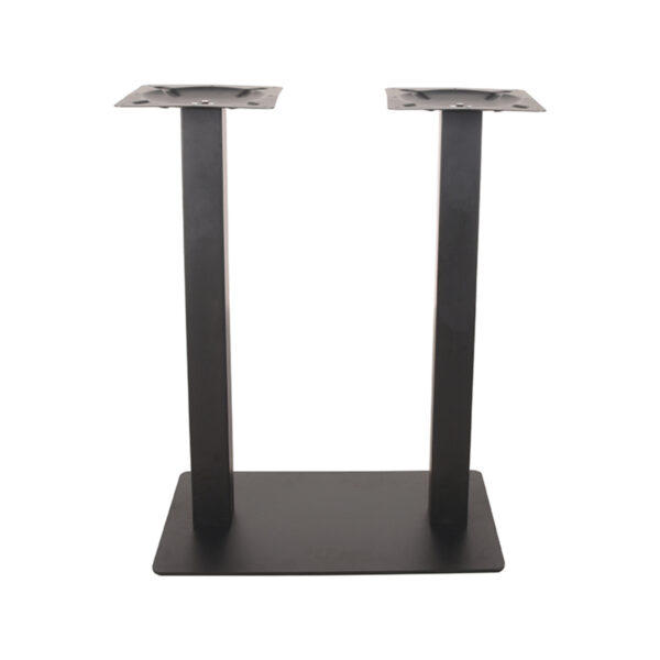 LABEL51 Bartafel Tafelpoot Dubbel - Zwart - Metaal - Dubbel - 92 cm Metaal