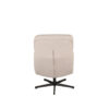 LABEL51 Fauteuil Alvar - Naturel - Boucle - Incl. Hocker Alvar