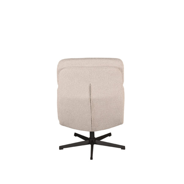 LABEL51 Fauteuil Alvar - Naturel - Boucle - Incl. Hocker Alvar