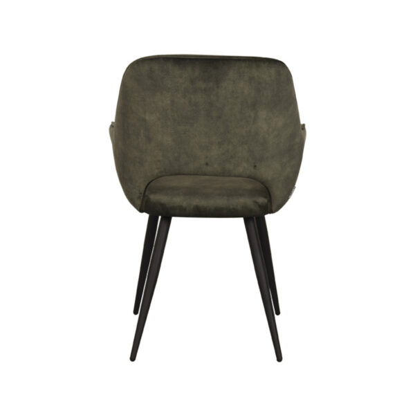 LABEL51 Eetkamerstoel Fer - Hunter - Velours - Black Frame - Afbeelding 4