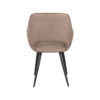 LABEL51 Eetkamerstoel Fer - Taupe - Micro Suede - Black Frame - Afbeelding 4