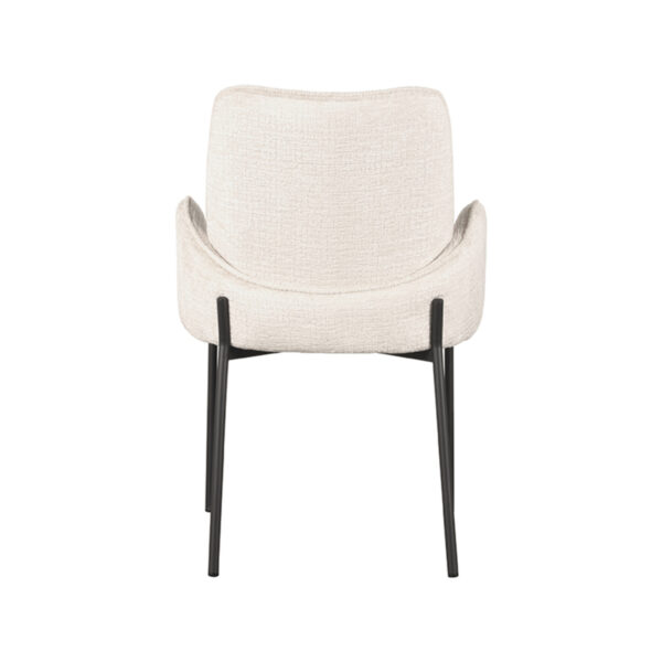 LABEL51 Eetkamerstoel Joni - Crème - Elegance - Black Frame - Afbeelding 4