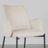 LABEL51 Eetkamerstoel Joni - Crème - Elegance - Black Frame - Afbeelding 5