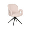 LABEL51 Eetkamerstoel Neo - Naturel - Boucle - Black Frame Neo