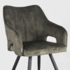 LABEL51 Eetkamerstoel Noud - Hunter - Velours - Black Frame - Afbeelding 5