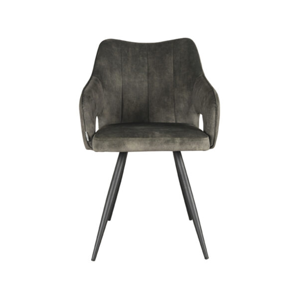 LABEL51 Eetkamerstoel Noud - Hunter - Velours - Black Frame Noud