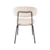 LABEL51 Eetkamerstoel Zack - Naturel - Ribcord - Black Frame - Afbeelding 4