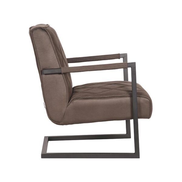 D-MAXX Fauteuil Denmark - Antraciet - Microfiber Microfiber