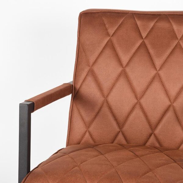 D-MAXX Fauteuil Denmark - Cognac - Microfiber - Afbeelding 5