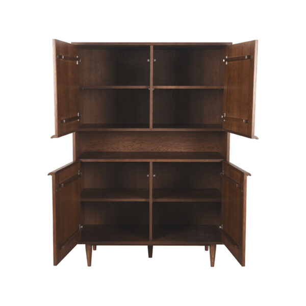 LABEL51 Bergkast Jule - Walnoot - Eiken - Hoge Kast - Afbeelding 5