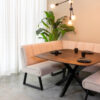 LABEL51 Eetkamerbank Modula - Naturel - Boucle - Hoek - Afbeelding 4