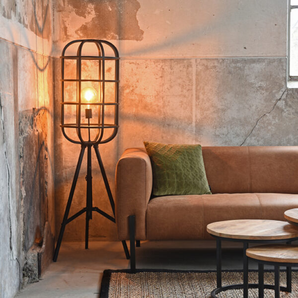 LABEL51 Vloerlamp Twine - Zwart - Metaal - Afbeelding 5