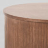LABEL51 Salontafel Oliva - Walnoot - Eiken - 70 cm - Rond Oliva