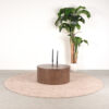 LABEL51 Salontafel Oliva - Walnoot - Eiken - 70 cm - Rond Eiken