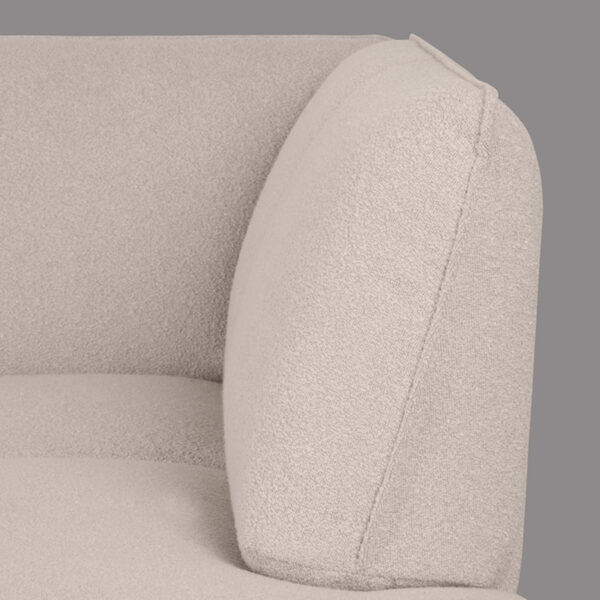 LABEL51 Hoekbank Pesaro - Naturel - Boucle - Rechts - Afbeelding 5