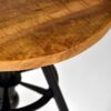 D-MAXX Bijzettafel Solid - Rough - Mangohout - 45 cm - Rond Mangohout