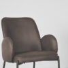 LABEL51 Eetkamerstoel Jari - Antraciet - Microfiber - Afbeelding 5