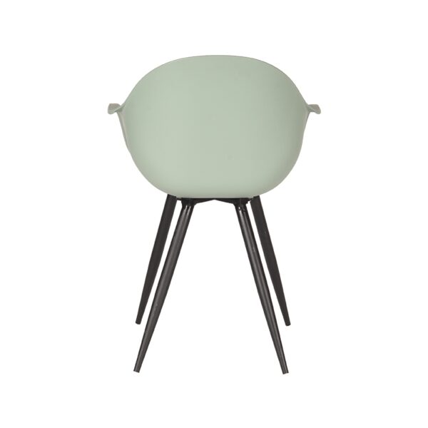 LABEL51 Eetkamerstoel Luca - Forest - Kunststof - Black Frame - Afbeelding 5