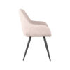 LABEL51 Eetkamerstoel Fender - Naturel - Boucle - Black Frame - Afbeelding 5