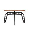 LABEL51 Salontafel Pebble - Rough - Mangohout - 80 cm - Rond Pebble