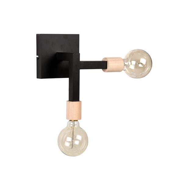 LABEL51 Wandlamp Loco - Zwart - Metaal Loco