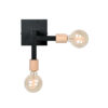 LABEL51 Wandlamp Loco - Zwart - Metaal Metaal