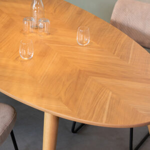 LABEL51 Eetkamertafel Ines - Naturel - Eiken - 240x110 cm