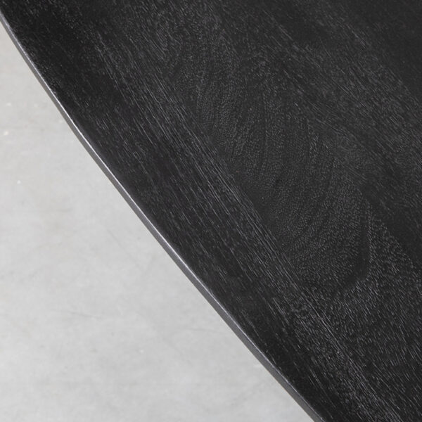 LABEL51 Eetkamertafel Rosie - Zwart - Mangohout - 180x100 cm Mangohout