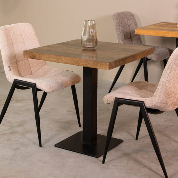 LABEL51 Eetkamertafel Tafelblad Straight Edge - Nature - Mangohout - 70 cm Straight Mangohout