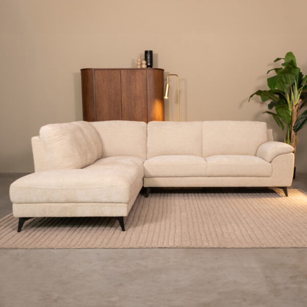 LABEL51 Hoekbank Santino - Naturel - Elite - Links Santino