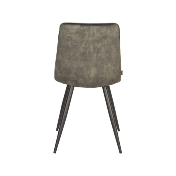 LABEL51 Eetkamerstoel Jelt - Hunter - Velours - Black Frame - Afbeelding 4