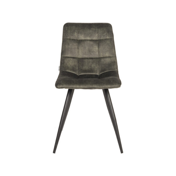 LABEL51 Eetkamerstoel Jelt - Hunter - Velours - Black Frame Jelt