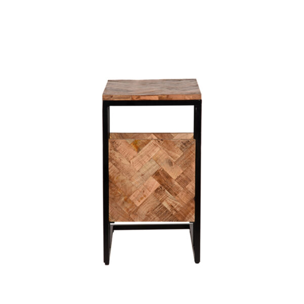 LABEL51 Bijzettafel Shift - Rough - Mangohout - One Size Mangohout