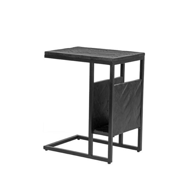 LABEL51 Bijzettafel Shift - Zwart - Mangohout - One Size